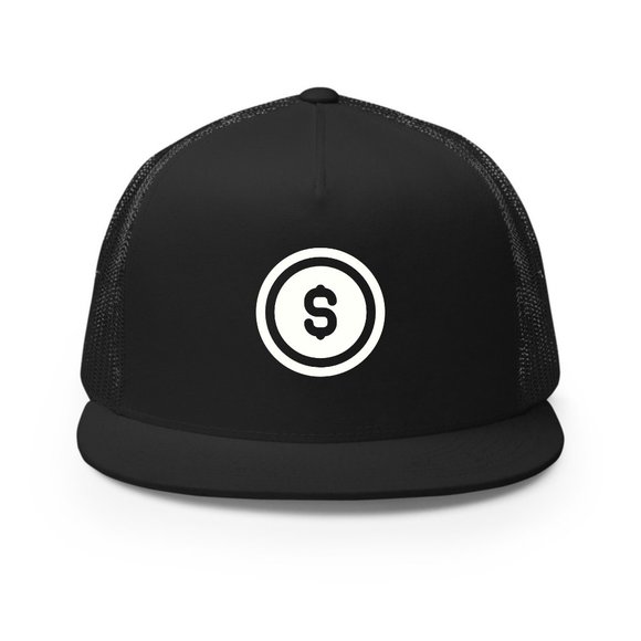 USD Coin Hat, Trucker, Crypto, Stock Market, Wolf of Wall Street - Picture 1 of 1